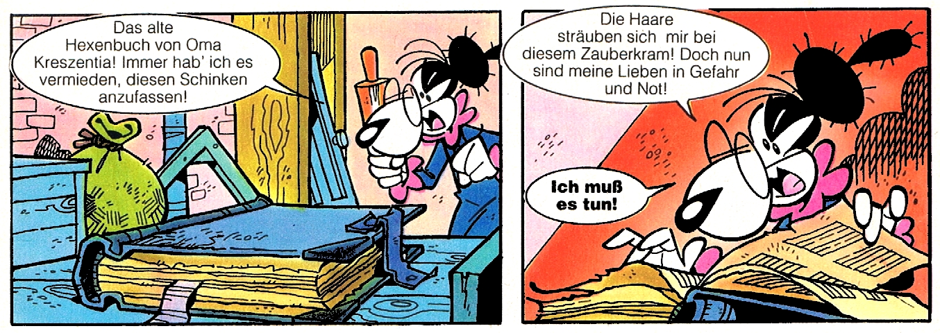 Oma mit schwer verdaulicher Bettlektüre
